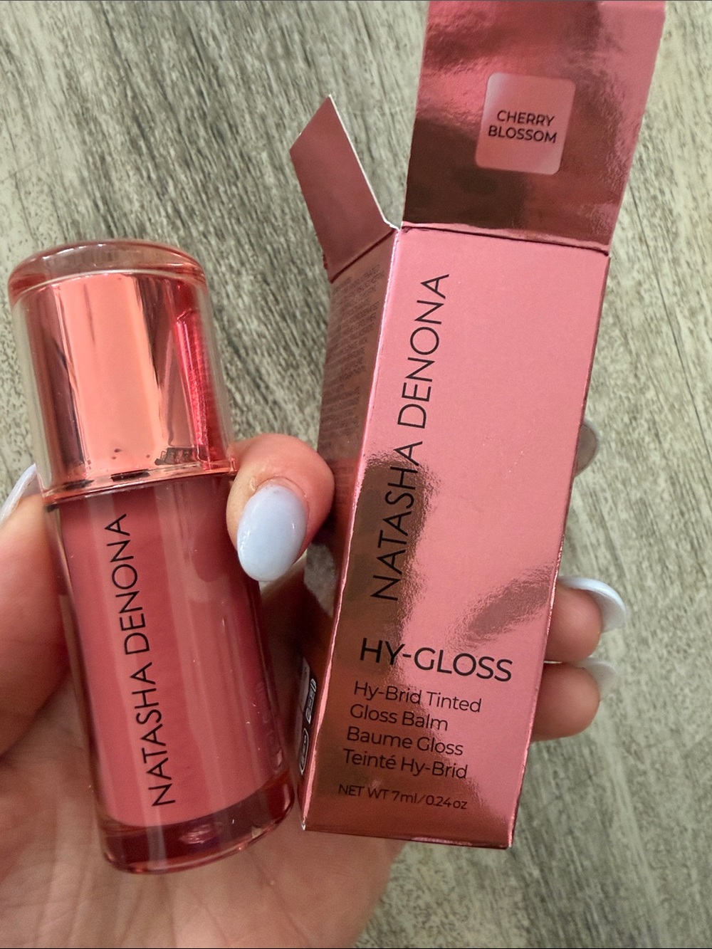 Natasha Denona Hy-Gloss Tinted Gloss Balm — Cherry Blossom Pink